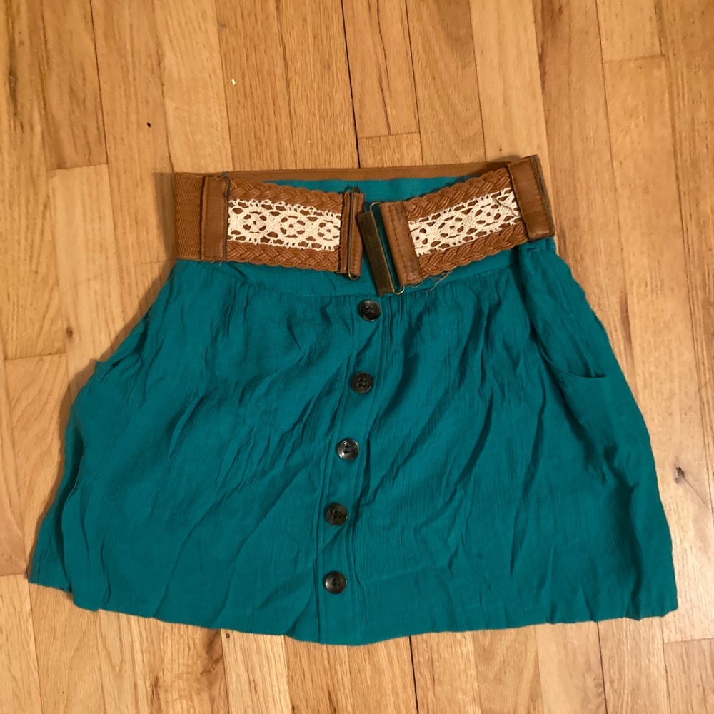 Green skirt